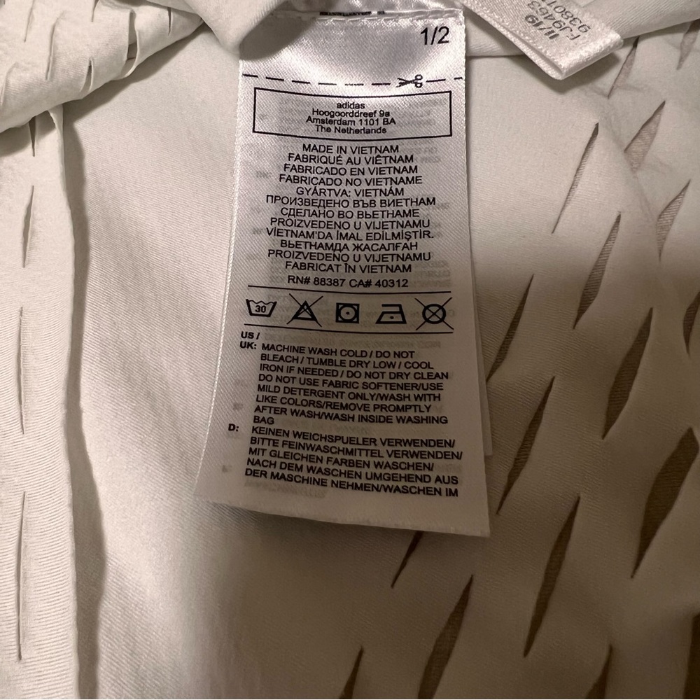 White Adidas Exercise Top - Picture 7 of 7